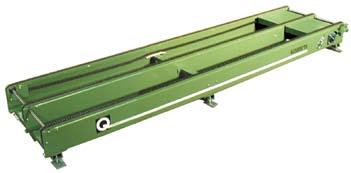 The Q89 conveyor system is designed for transportation of EURO pallets and other materials with a flat sturdy surface.