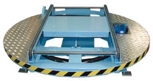 Driven Turntable Q89 The driven turntable with chain-driven roller conveyor or chain conveyor is used to change the direction of transport from 10 up to 270.