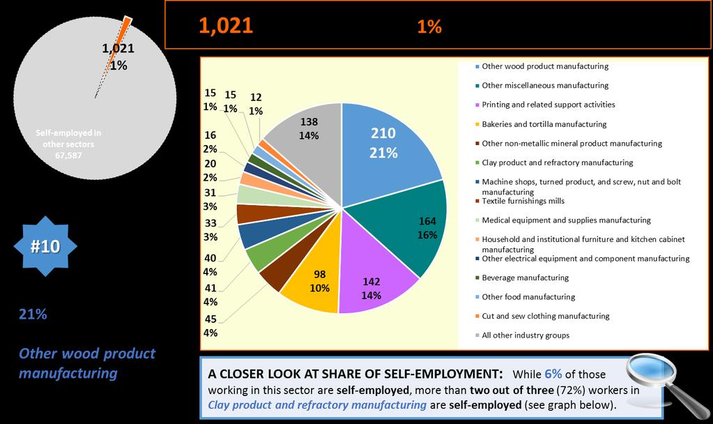 Sector Self-Employment (2016) SECTOR AT A GLANCE A CLOSER