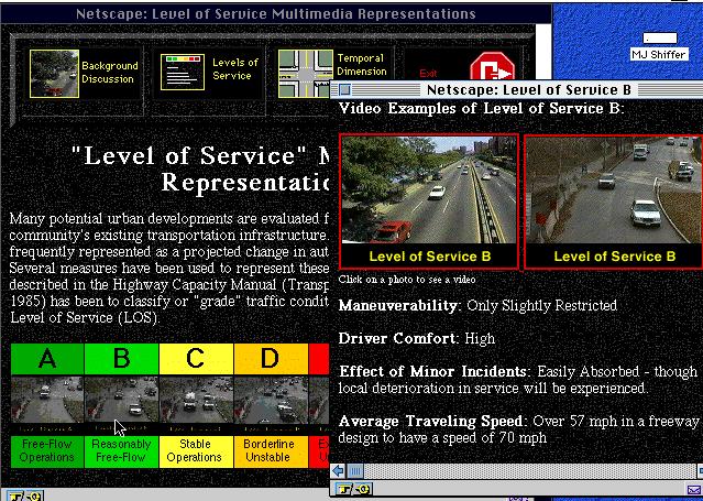 Automobile Level of Service Web-Based Multimedia