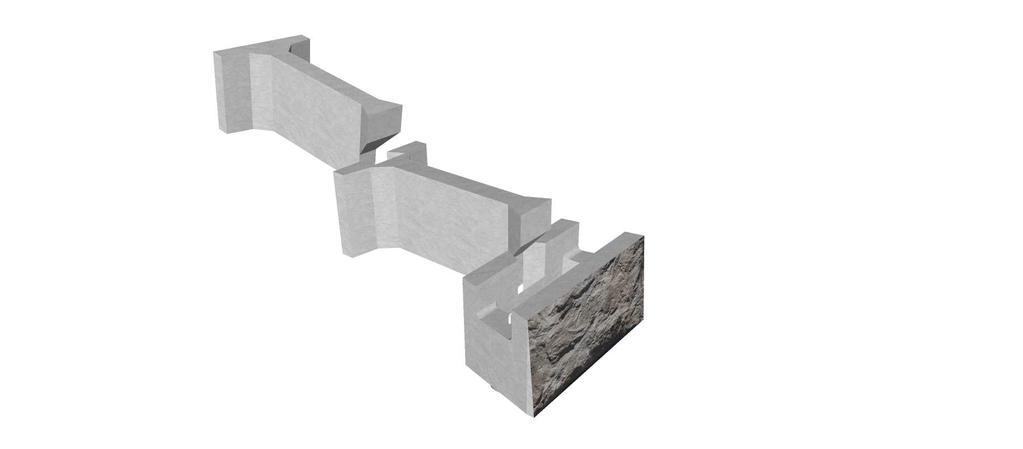 EXTENDER TO EXTENDER INSTALLATION Extender to Extender Installation MagnumStone extenders can be used in any combination of standard lengths.
