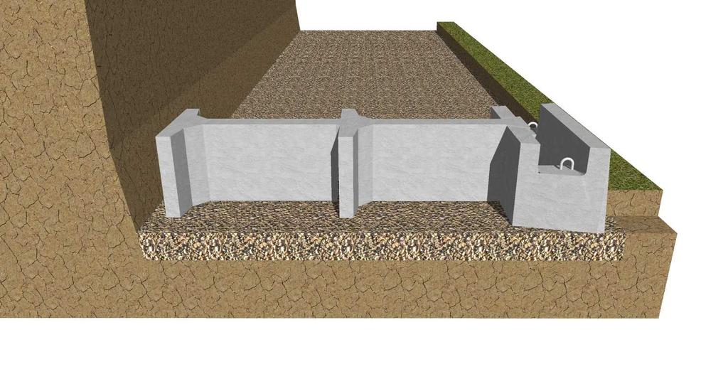 GRAVITY RETAINING WALL INSTALLATION Excavation Follow proper procedures for excavation cut lines and slopes etc.
