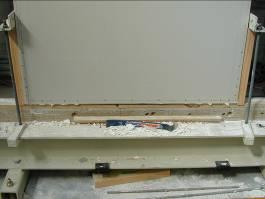(a) Damage to Hold-Down (b) Damage to Bottom of Sheet Plate 8 Damage as a Result of Movement of Hold-Down Repair of Plasterboard Bracing Elements A number of factors have to be considered when the