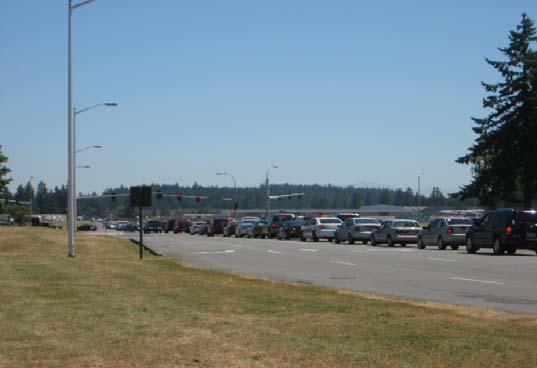 Roadway capacity deficiencies: On I-5 and at Interchanges On Base roadways At Security/Access Points