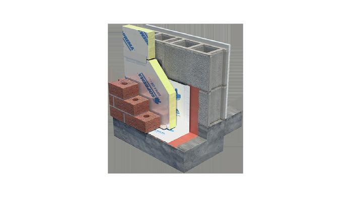 SOPREMA ASSEMBLIES HYBRID WALL In hybrid walls, the insulating materials are added in the void between the studs, thereby moving the dew point inwards.