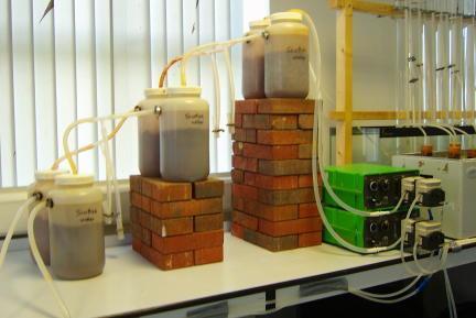 Laboratory Trials Multiple up-flow filters in