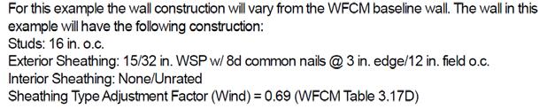 WFCM PRESCRIPTIVE 29 WFCM PRESCRIPTIVE 2015 WFCM Prescriptive Perforated Shear Wall % Full-height sheathing 10.9 / 40' = 27% Interpolated = 1.78 10.9 (1.