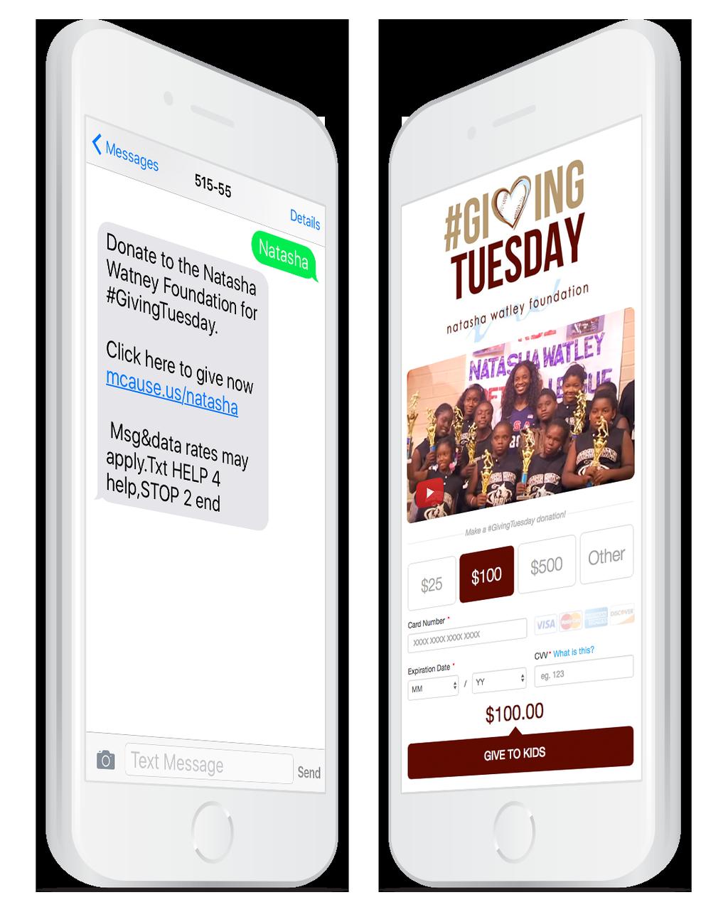 Step 4: Create a text-to-give keyword for simple social asks #GivingTuesday not only happens on Facebook and Twitter, but on image/video based networks like Instagram and Snapchat.