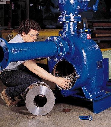 . Clogging is kept to a minimum, so downtime is virtually eliminated Gorman-Rupp solids handling, self-priming T Series pumps help keep productivity high because they are designed for virtually