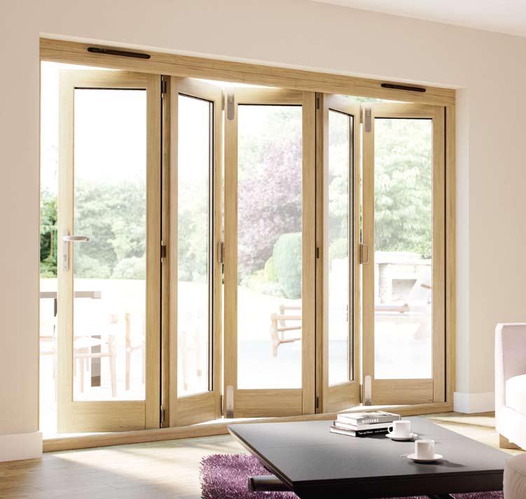 Exterior solid european oak folding doors Our new folding doors allow uninterrupted access to your garden or patio in a stylish and elegant way.