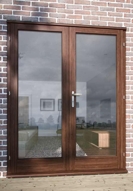 Exterior hardwood french & folding doors Full light hardwood french doors Premdor French doors are high specification systems which make an impressive statement as part of any home.