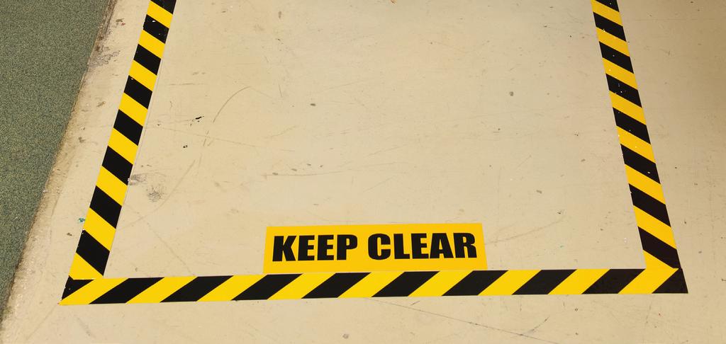 CHAPTER 3 9 Tips for Effective Floor Marking 5. Color-code areas to be kept clear for safety and compliance.