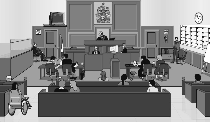 Proceed to the interactive courtroom and explore the different roles of each figure. 1.