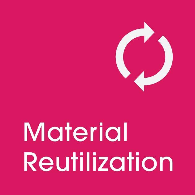 MATERIAL REUTILIZATION Maximize the percentage of rapidly renewable materials or recycled content used in a