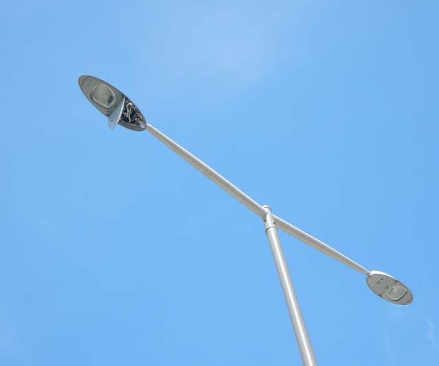 such as twisted or broken luminaires.
