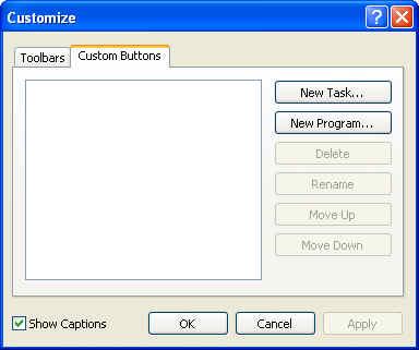 Lesson 7 - Customizing the Custom Buttons Toolbar 5 Drag the desktop shortcut to the private task folder on the My Tasks tab.