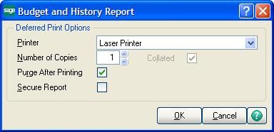 Lesson 12 - Printing Reports, Listings, or Forms Using Deferred Printing Deferred printing allows you to save reports on your hard drive for printing at a future time.