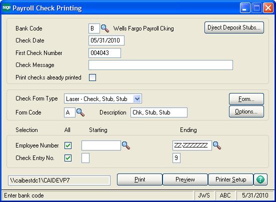 Lesson 14 - Customizing Forms Customizing Nongraphical Forms To customize nongraphical forms, the applicable graphical forms check box must be cleared in the module's setup options window.