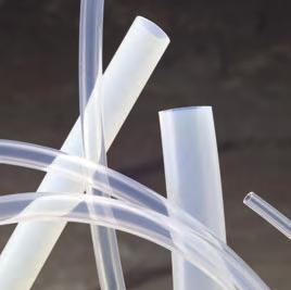 Fluoropolymer Tubing PTFE, FEP, & PFA Formulations Chemically inert; low permeability Manufactured from FDA-sanctioned ingredients for use with food contact surfaces Lowest coefficient of friction of