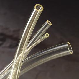 Superthane Transparent Polyurethane Tubing Available in Ester or Ether formulations Made from non-toxic ingredients conforming to FDA standards Transparent, flexible, resilient, tough; resistant to