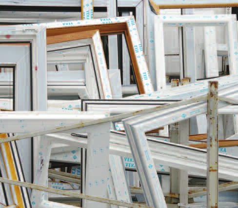 energy from outside than it lets out. post-consumer frames for recycling at VEKA Umwelttechnik.
