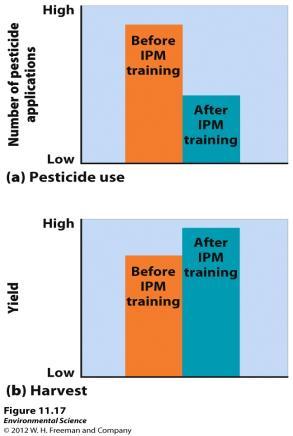 Integrated Pest Management Integrated Pest Management (IPM)- uses a variety of techniques designed to minimize pesticide inputs Crop rotation and intercropping Use of pest-resistant crop varieties