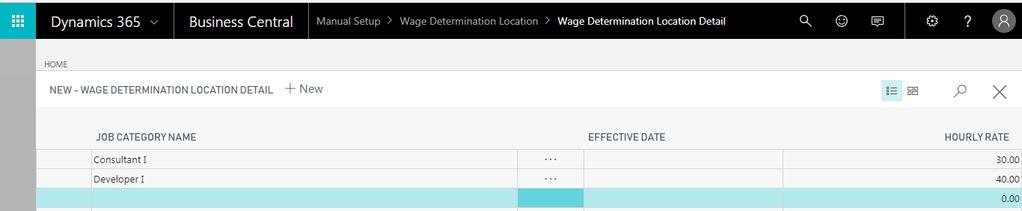 To navigate to Wage Determination Location: Setup & Extensions Manual Setup Wage Determination Location Code: Identify the location code that you are setting up.