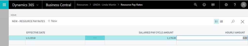 Pay Rates Pay Rates assign a period salary or hourly rate for a resource based on an effective date.