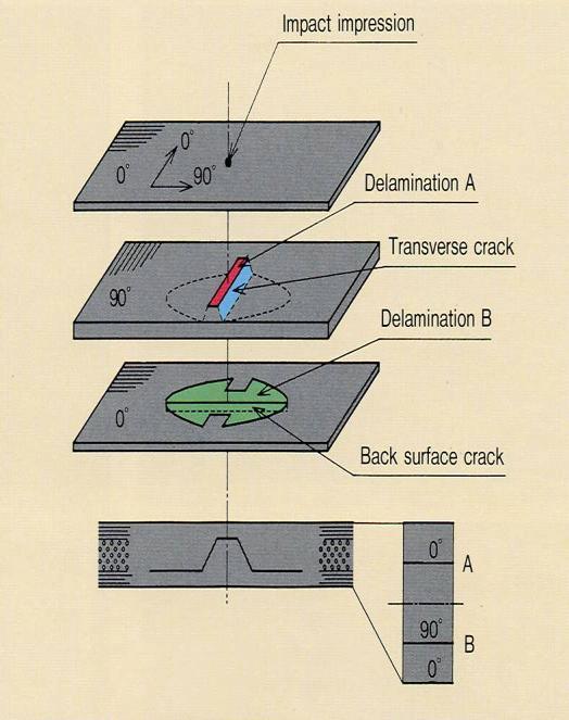 load of axial compression Schematic diagram showing locations of