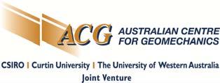 Copyright 212, Australian Centre for Geomechanics (ACG), The University of Western Australia. All rights reserved.