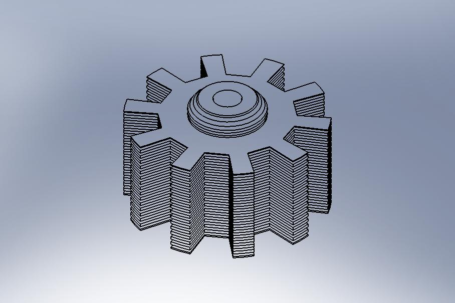 combining 2-dimensional slices of a specific thickness Threedimensional CAD file