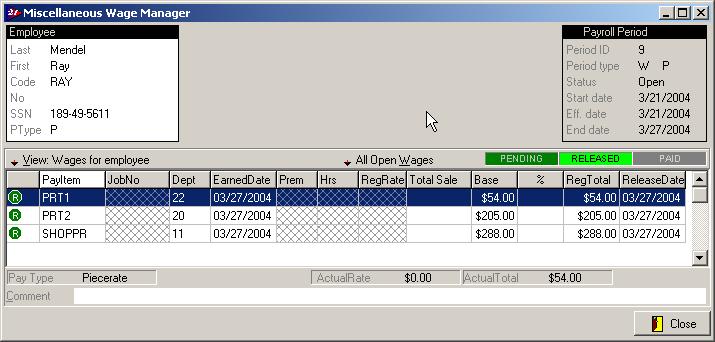 After entering the employee s earnings, run the Wage Source Report to find his calculated regular rate and Premium Base. (Regular Earnings/Regular Hours) Since our sample employee worked 42.