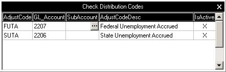Select Accounting from the list of Volumes, then select Check Distribution Codes. 3. Press Ctrl+Enter, or right-click and select Modify mode, to open the table for editing. 4.