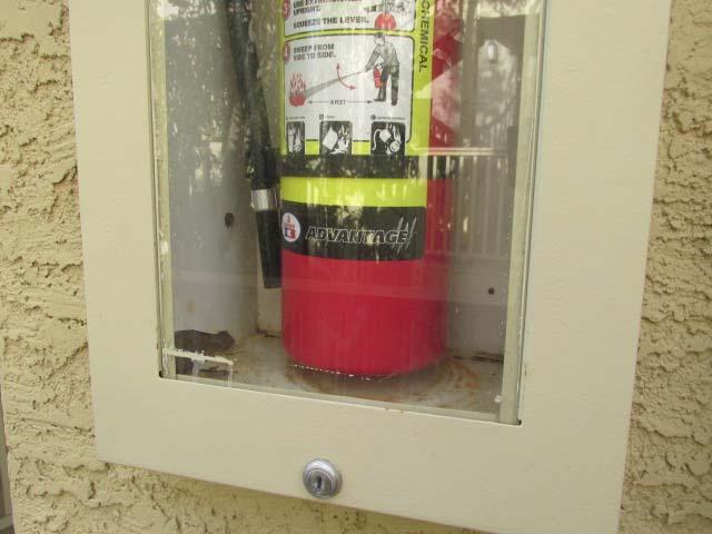extinguisher cabinet 15.