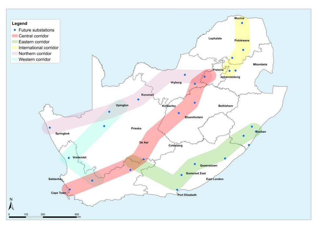 and integrated environmental authorisation for transmission infrastructure projects in areas identified as strategically important (hereafter referred to as the Power Corridors ) from a grid