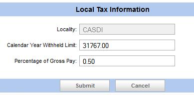 79 Local Tax Setup Employees who live in certain regions may have a concept of a Local Tax. You can create and set the Local Tax as needed 1.
