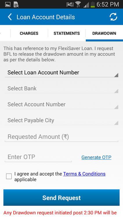 Apply for Loan User can Apply for loan directly from the app and can also get approval from the app making it easier for user to get loans without going to bank.