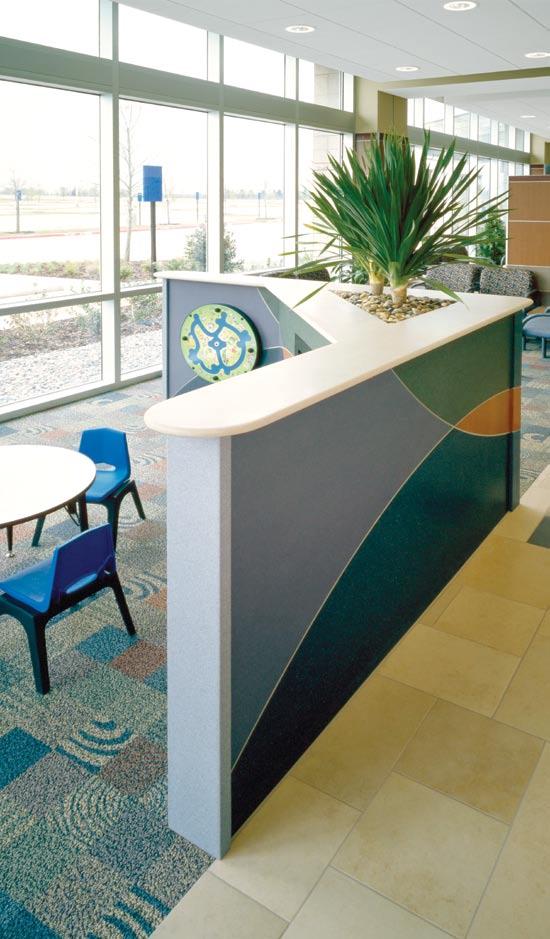 DuPont Surfaces contributing to sustainable design DuPont Corian solid surfaces contribute to the sustainable design goals of a variety of commercial and residential applications.