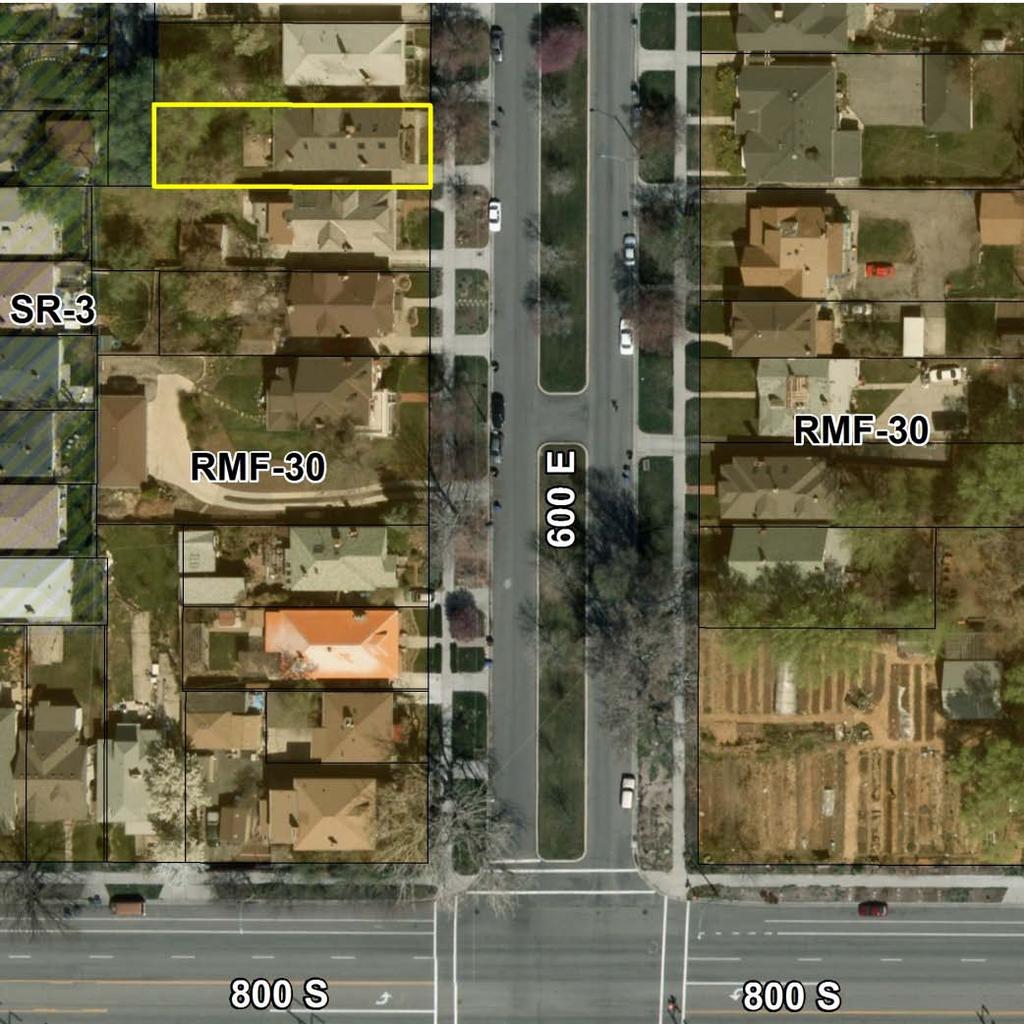 Vicinity Map Subject Propert Background and Project Description The subject property located at 738 South 600 East is