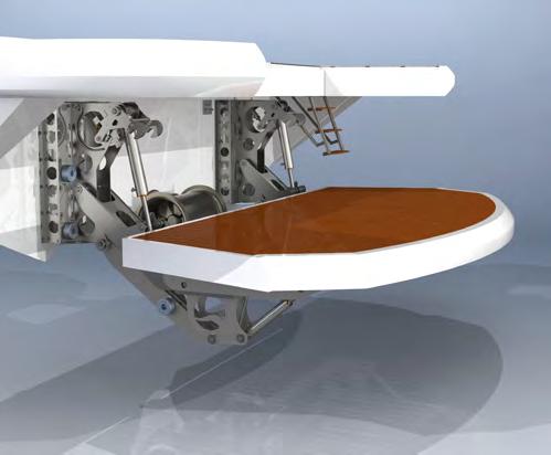 BATHING PLATFORMS We have developed a range of Hydraulic Tender Lift systems and Submerging