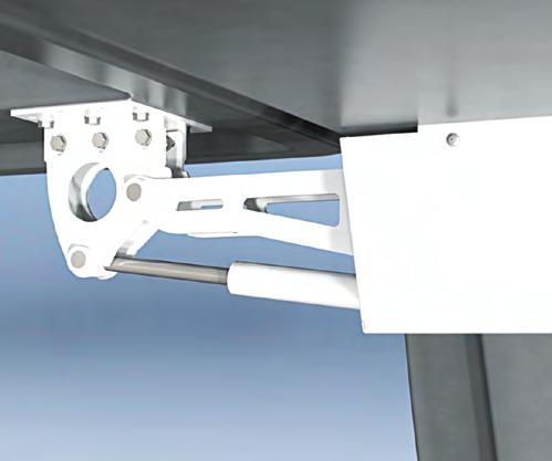 GARAGE DOORS Phoenix Marine Solutions offer a bespoke Hydraulic Pivot Hinge mechanism that is manufactured in Stainless Steel.