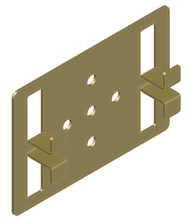 3.3 CLIPS The anchoring clips are made in stainless steel AISI 304. These clamps are fixed to vertical framework with auto drilling screws A2 4.