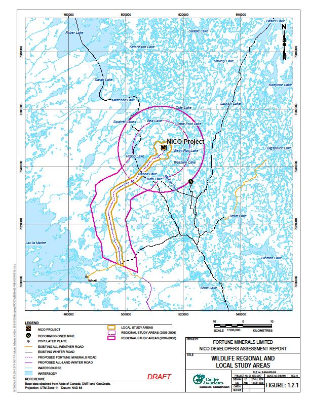 WILDLIFE Collared caribou data was used with other techniques to monitor caribou movements The RSA was used by wintering collared caribou cows from the Bathurst herd in two years & was close (50 km)
