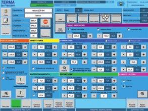 TECHNOLOGY AT THE SERVICE OF THE USER Simple Windows interface with quick visualisation of all the process and production parameters. Siemens and Festo components.