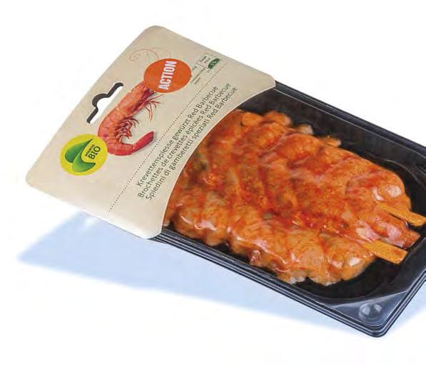 The freshness of each single portion, such as salmon steaks for single households, is perfectly maintained.