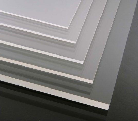 PMMA s mechanical and optical properties make it an excellent replacement for glass.