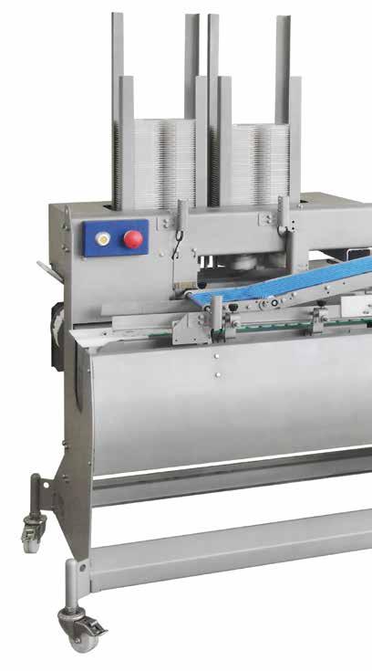 Automatic tray filler FEATURES Equipment maximum performance: 120 units/min (working with a length of paper of 100 mm). Its performance will always depend on the length of paper.