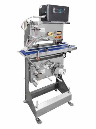 Label dispenser FEATURES Equipment maximum performance: 800 mm/s. Maximum label width: 160 mm. A system that allows to label automatically several types of packages.