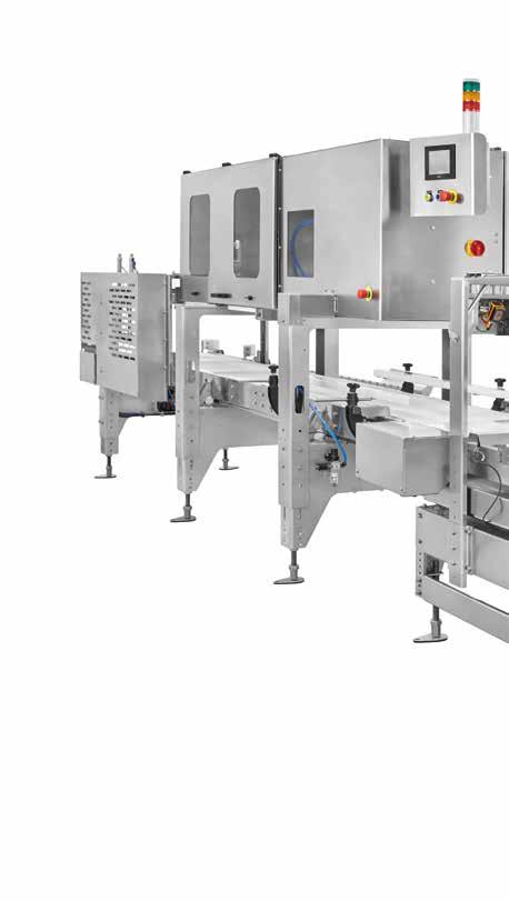 Redundant automatic labeller with check-weigher FEATURES Equipment maximum performance: 250 mm/s. Maximum diameter of paper roll admitted: 250 mm. Maximum width of labels: 160 mm.