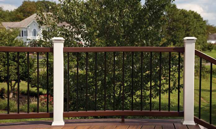BEST Railing a lot easier than it looks Each section of Trex railing is comprised of the pieces shown below.